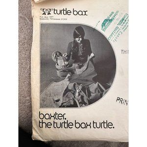 VTG Turtle BAX Sewing Kit With Instructions, Original Packaging, leather patches